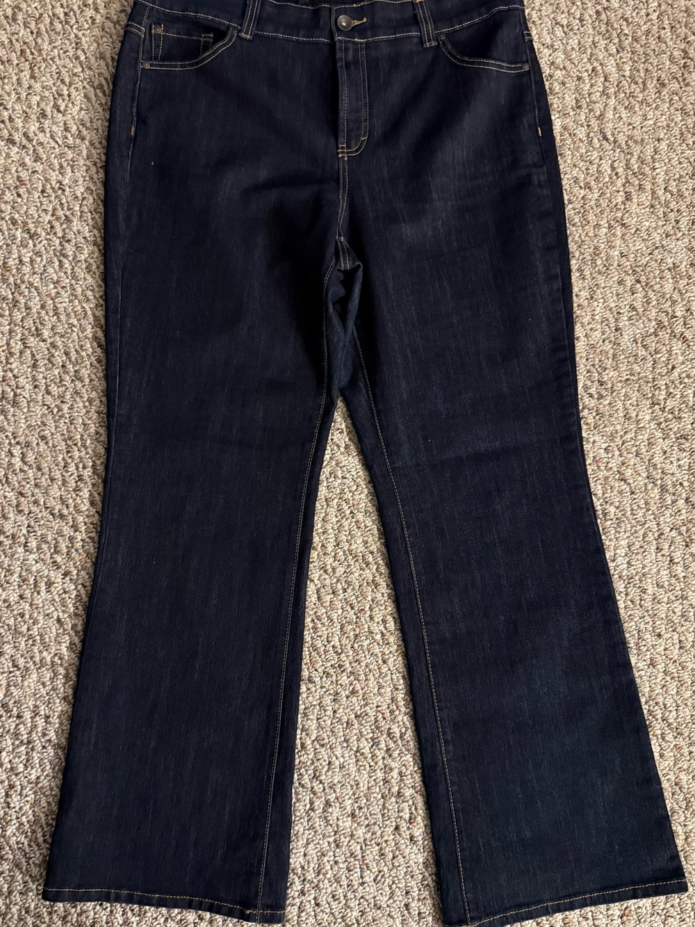 Nine West Dark Blue Bootcut Stretch Jeans 16W